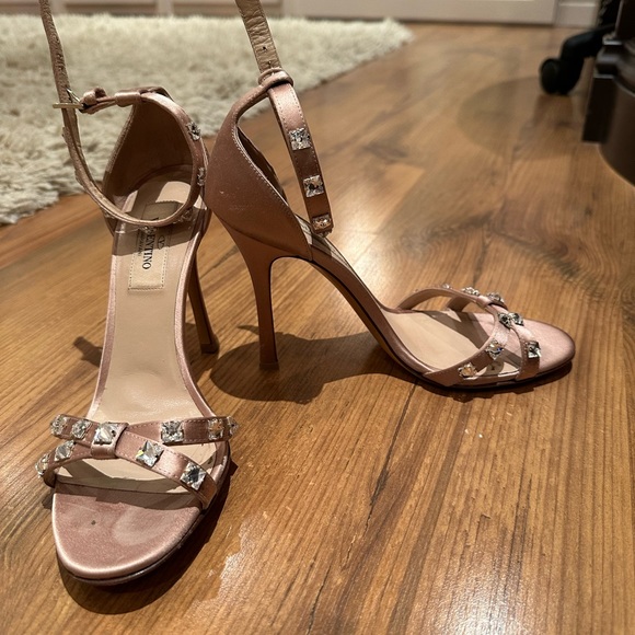 Valentino Satin Strappy Heels - Picture 3 of 4